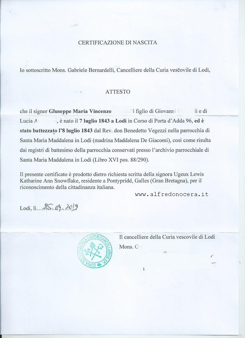 Church Baptism Certificate