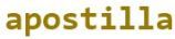 APOSTILLA
