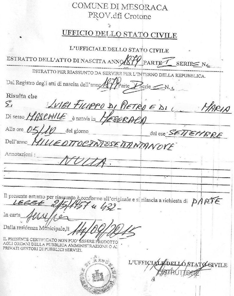 Birth Certificate