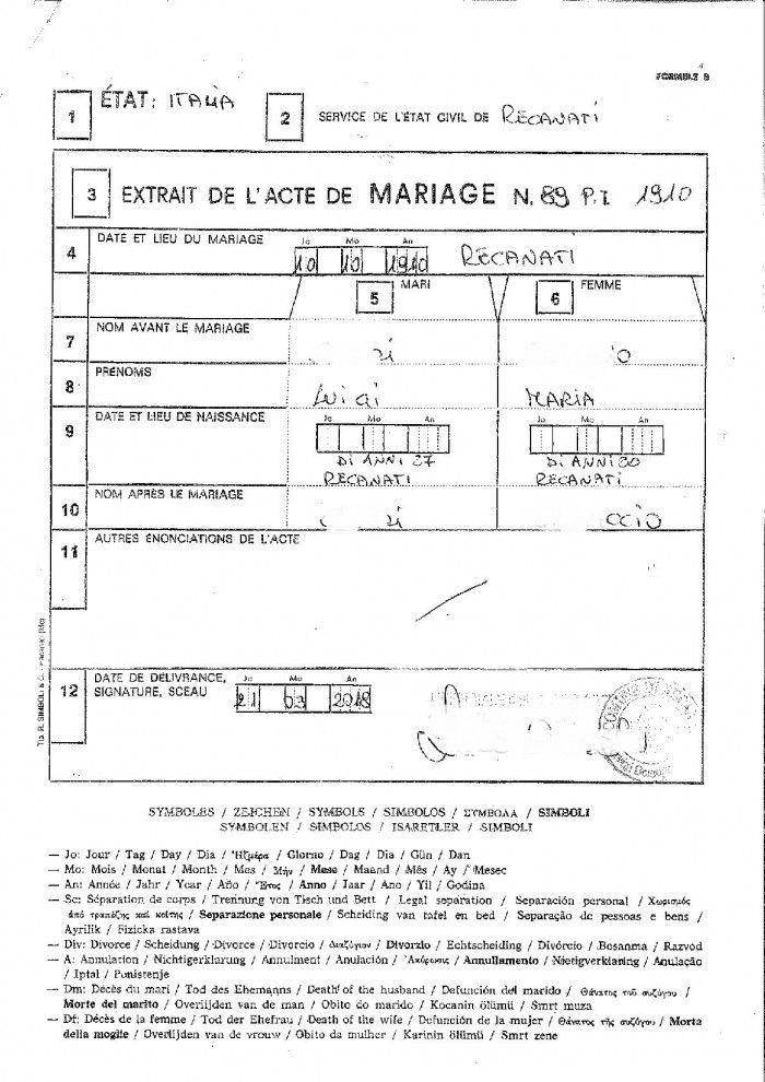 MULTI-LINGUAL LONG-FORM MARRIAGE CERTIFICATE MULTI-LINGUAL LONG-FORM MARRIAGE CERTIFICATE